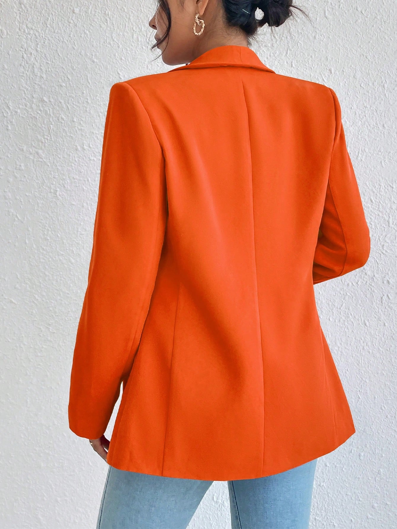 Blazer Valentina Gola de Xaile Feminino Alfaiataria Forrado