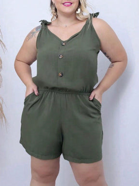 Macaquinho Feminino Plus Size