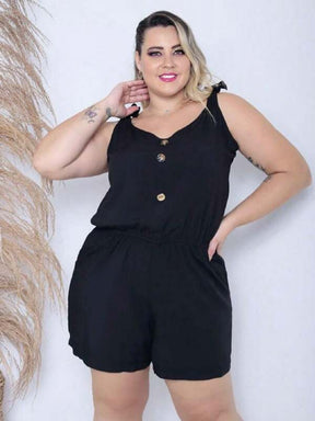 Macaquinho Feminino Plus Size