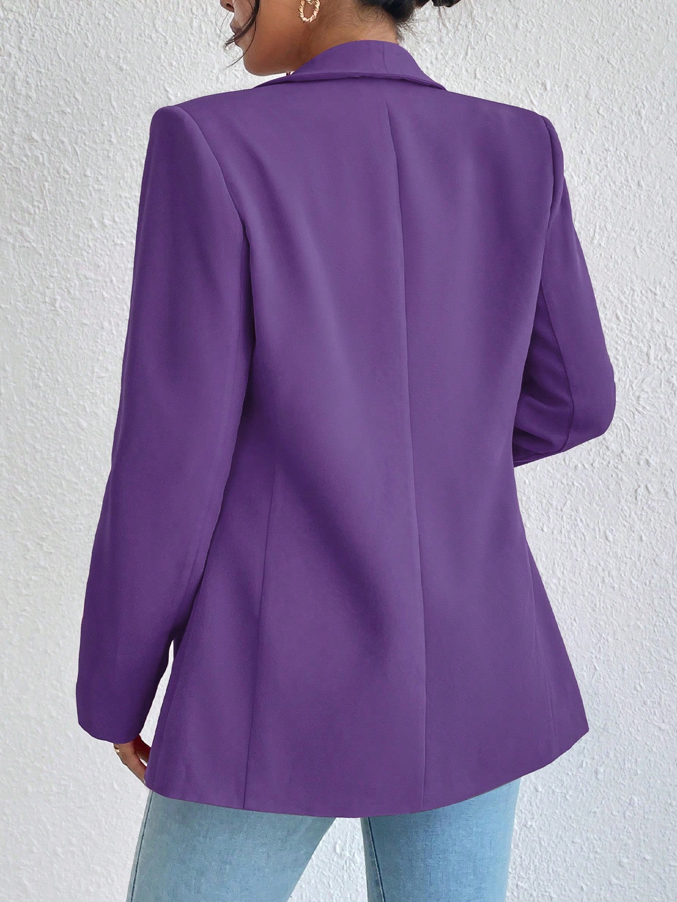 Blazer Valentina Gola de Xaile Feminino Alfaiataria Forrado