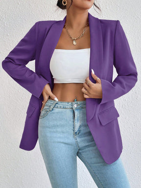 Blazer Valentina Gola de Xaile Feminino Alfaiataria Forrado