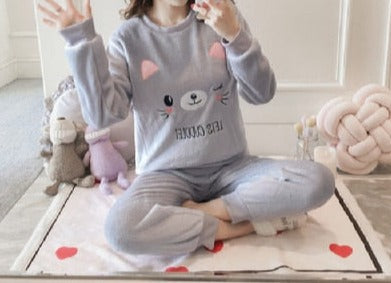 Pijama MANU - Cinza Urso