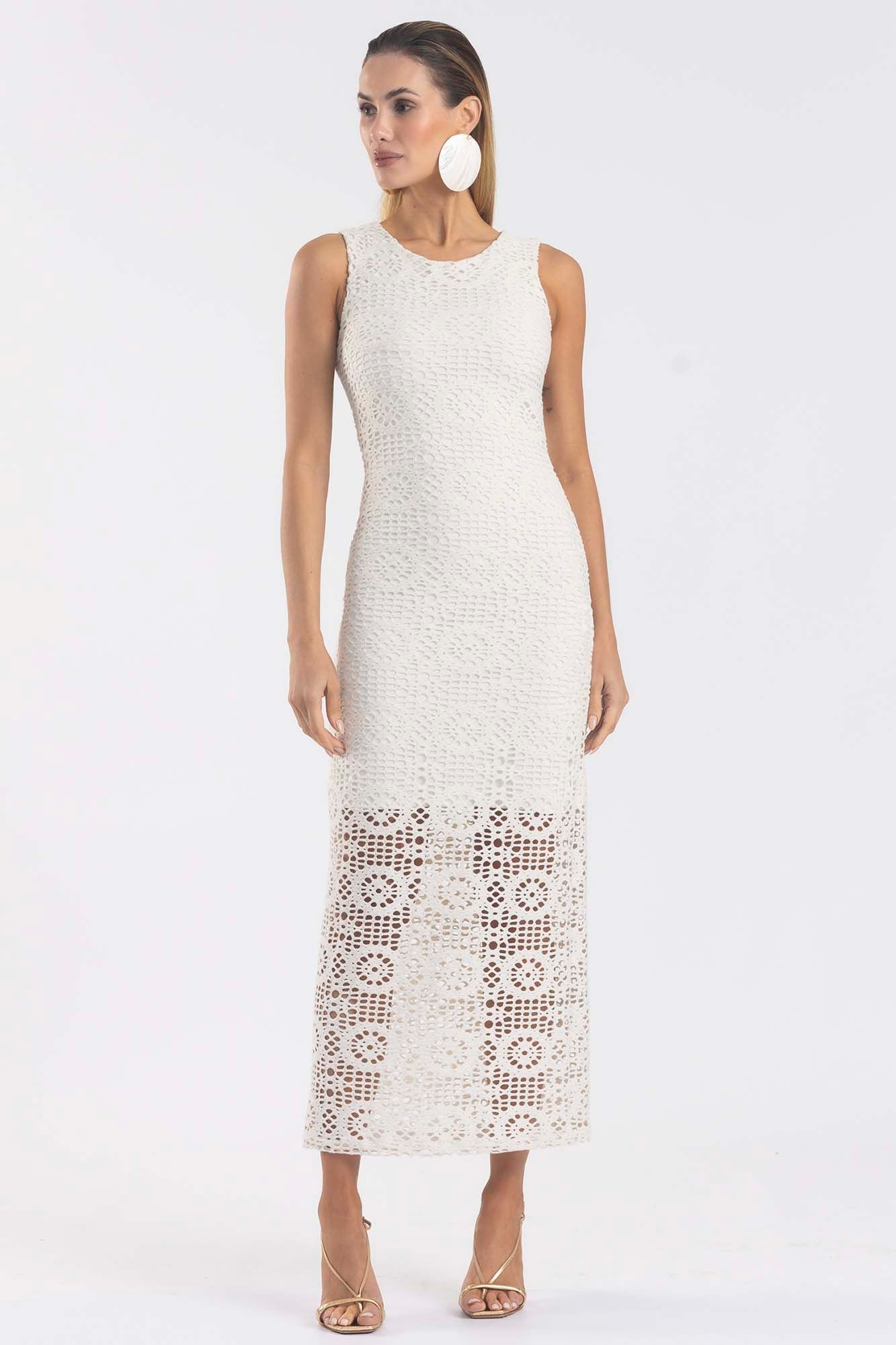 VESTIDO LONGO CROCHET