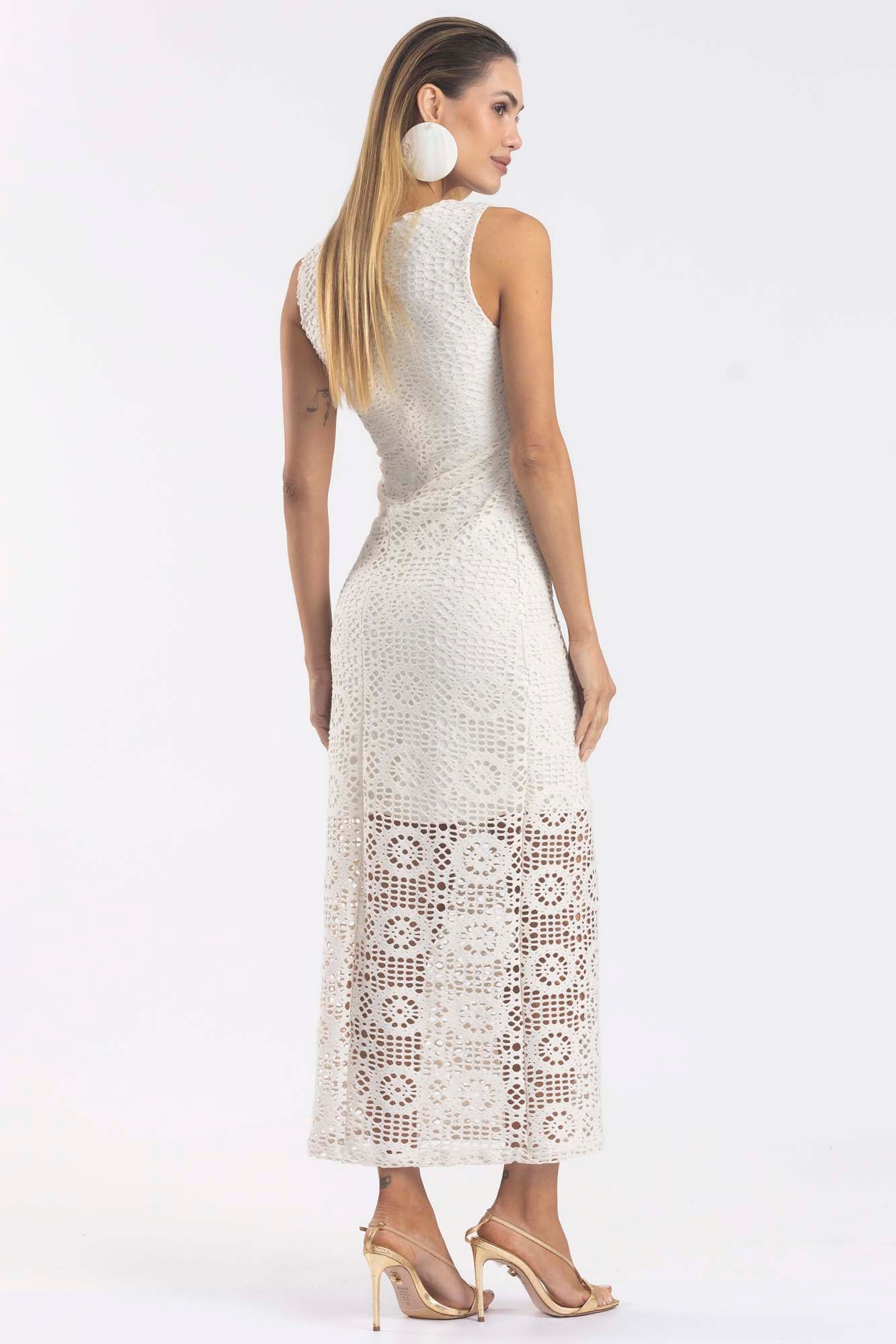 VESTIDO LONGO CROCHET