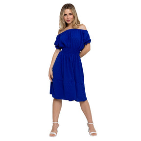 Vestido Isabel Feminino Duna Midi Elástico Na Cintura